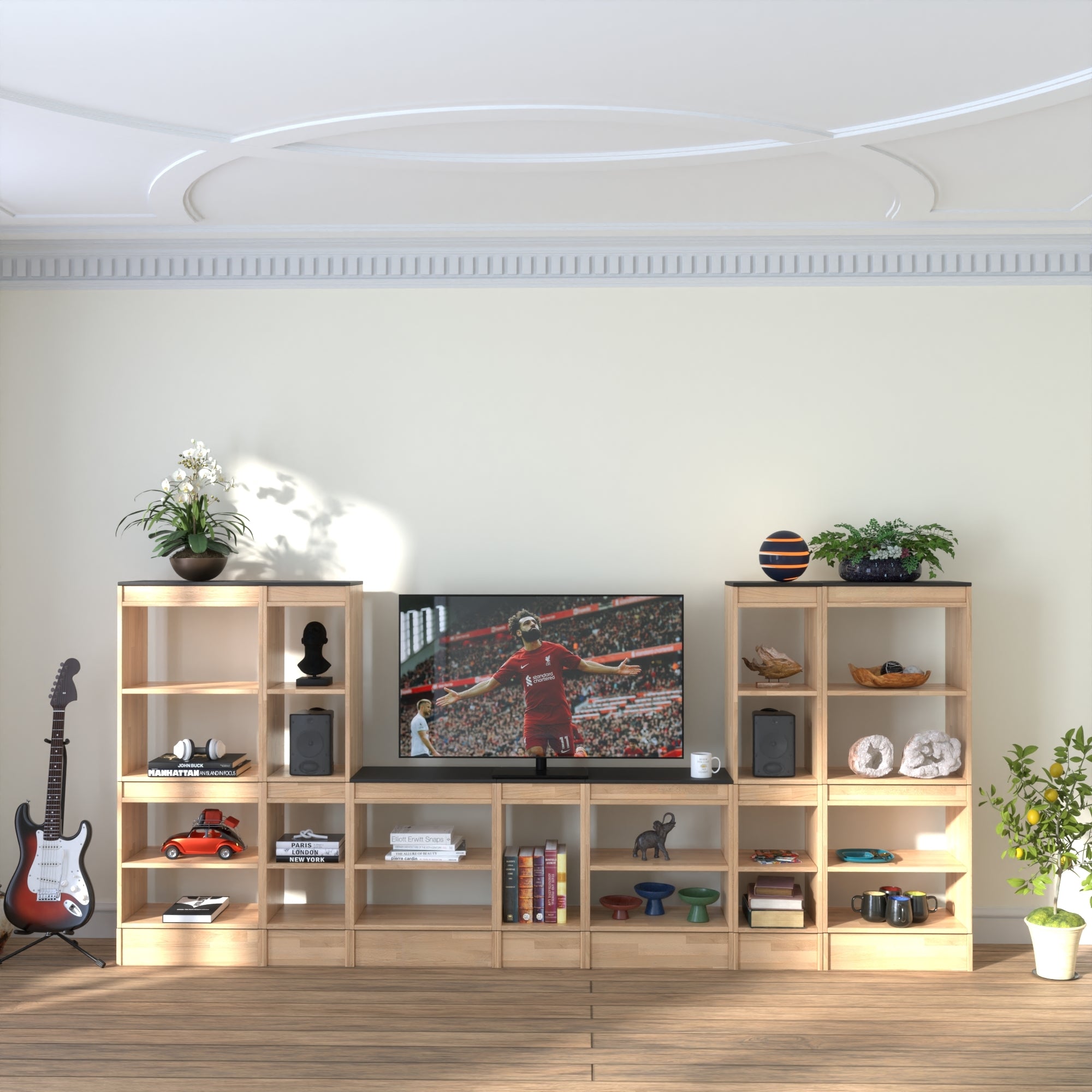 TV Unit with Modular Shelving